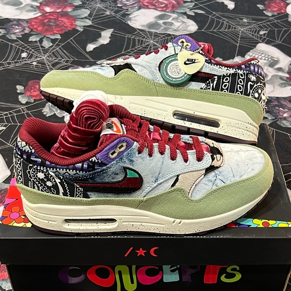DS 2022 NIKE AIR MAX 1 SP x CONCEPTS “MELLOW” SNEAKERS SHOES SZ MENS 9 OR 9.5